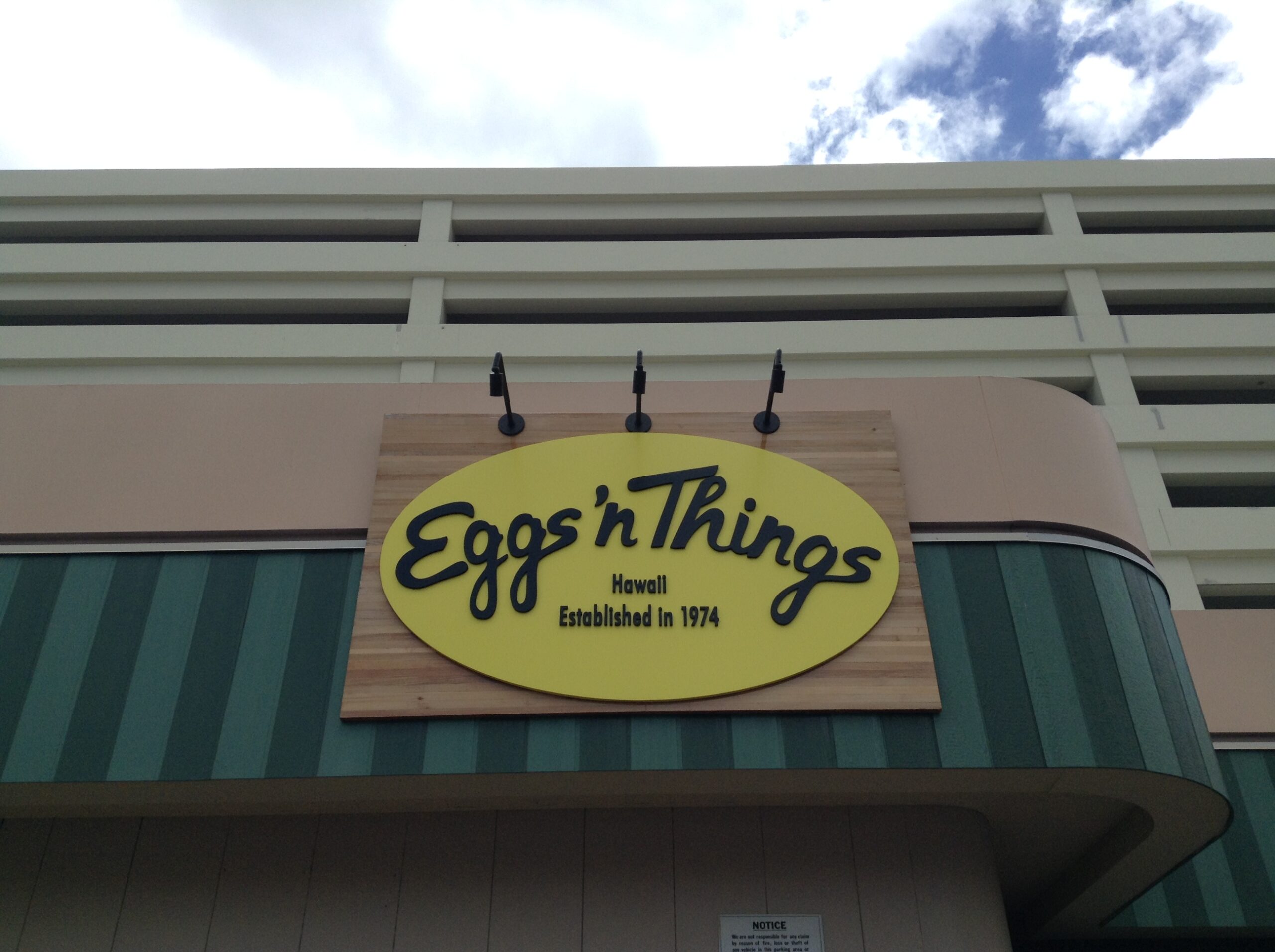 Eggs'n Things の店舗看板