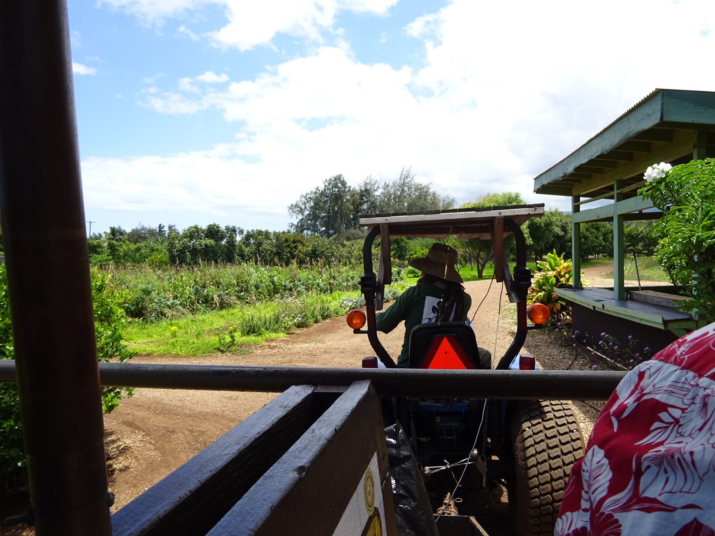 Kahuku Farms のトラクターワゴンツアー